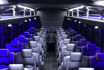 Menifee Charter Bus Interior