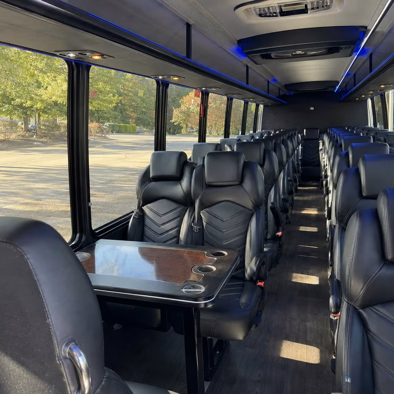 28 passenger minibus interior