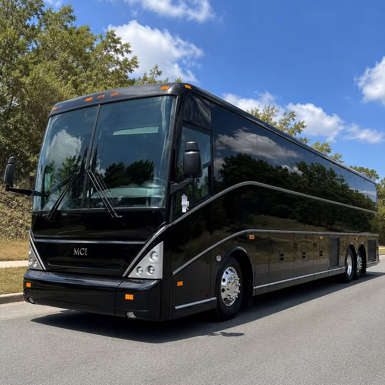 charter bus shuttles for march air reserve base personnel and civic delegations